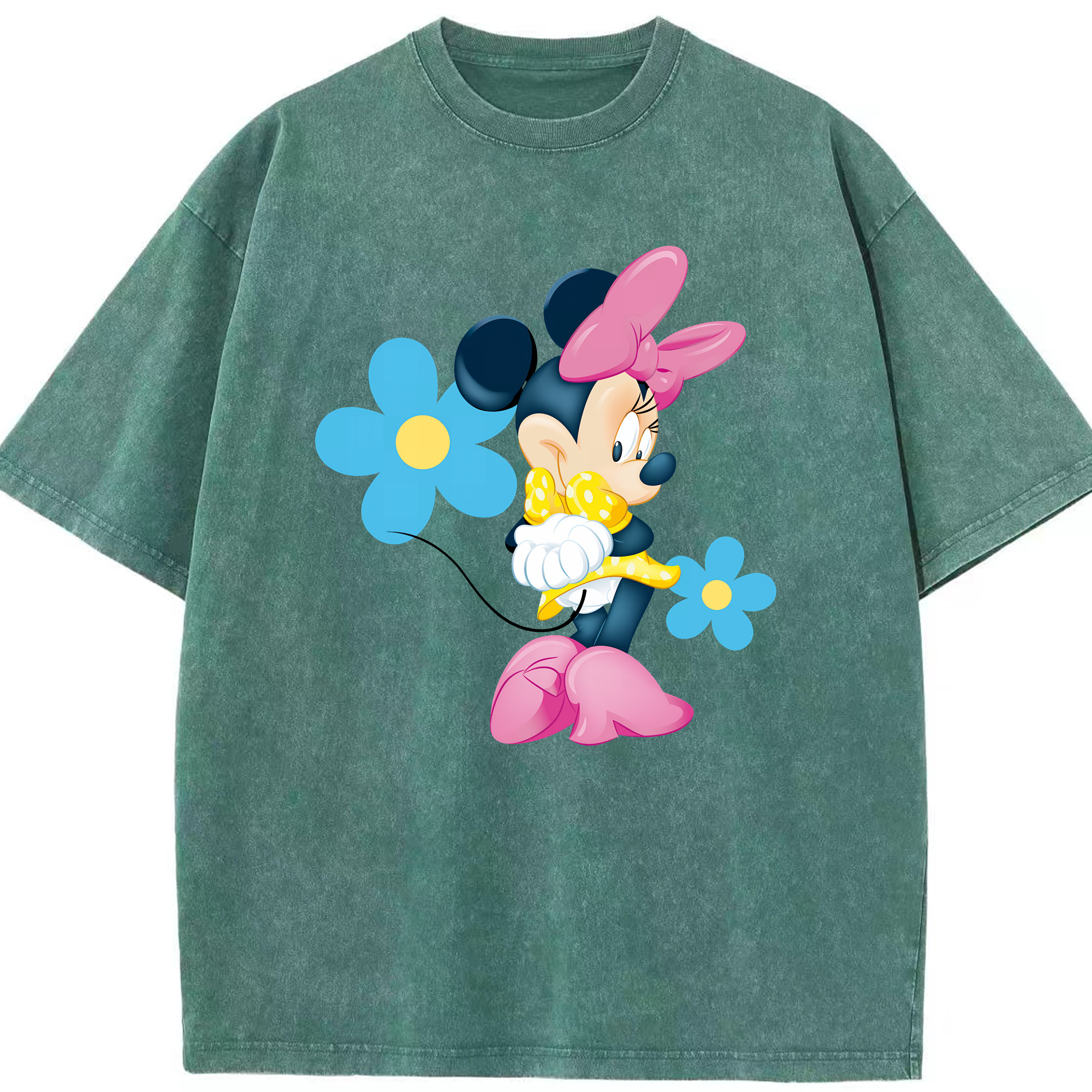 （画像用） ミッキーマウス Mickey Mouse 綿100% ヴィンテージ風 半袖Tシャツ（フロントプリント）